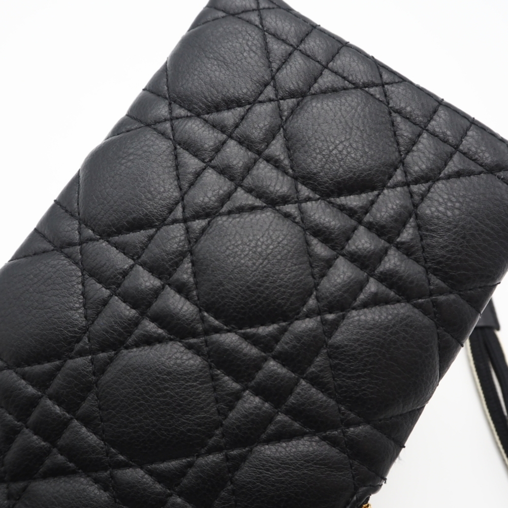 Christian Dior Caro Multifunction Cannage Pouch Shoulder Bag S5036UWHC Black ... - Picture 3 of 15